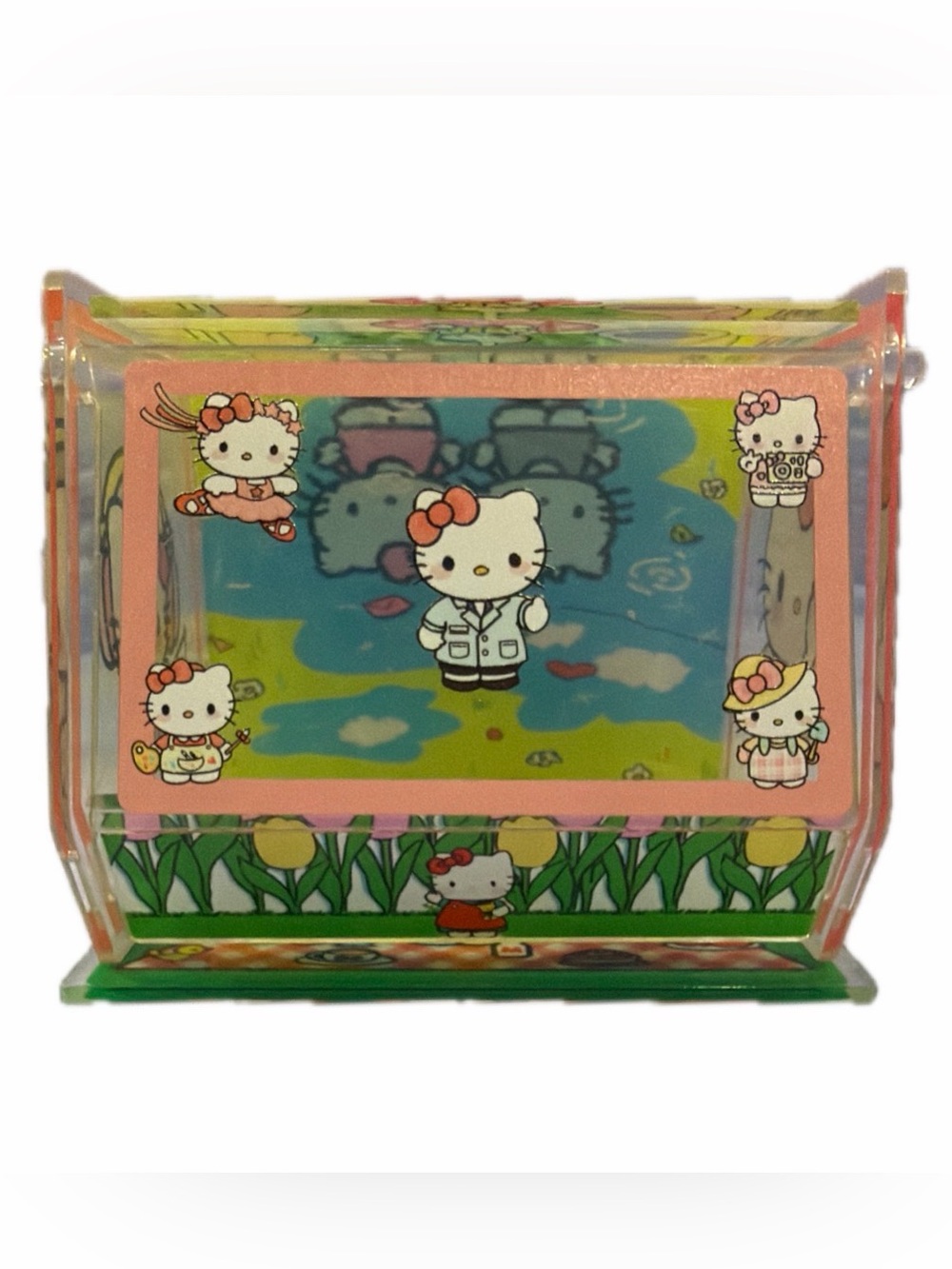 NWOT HK-themed Acrylic Desk Storage Box